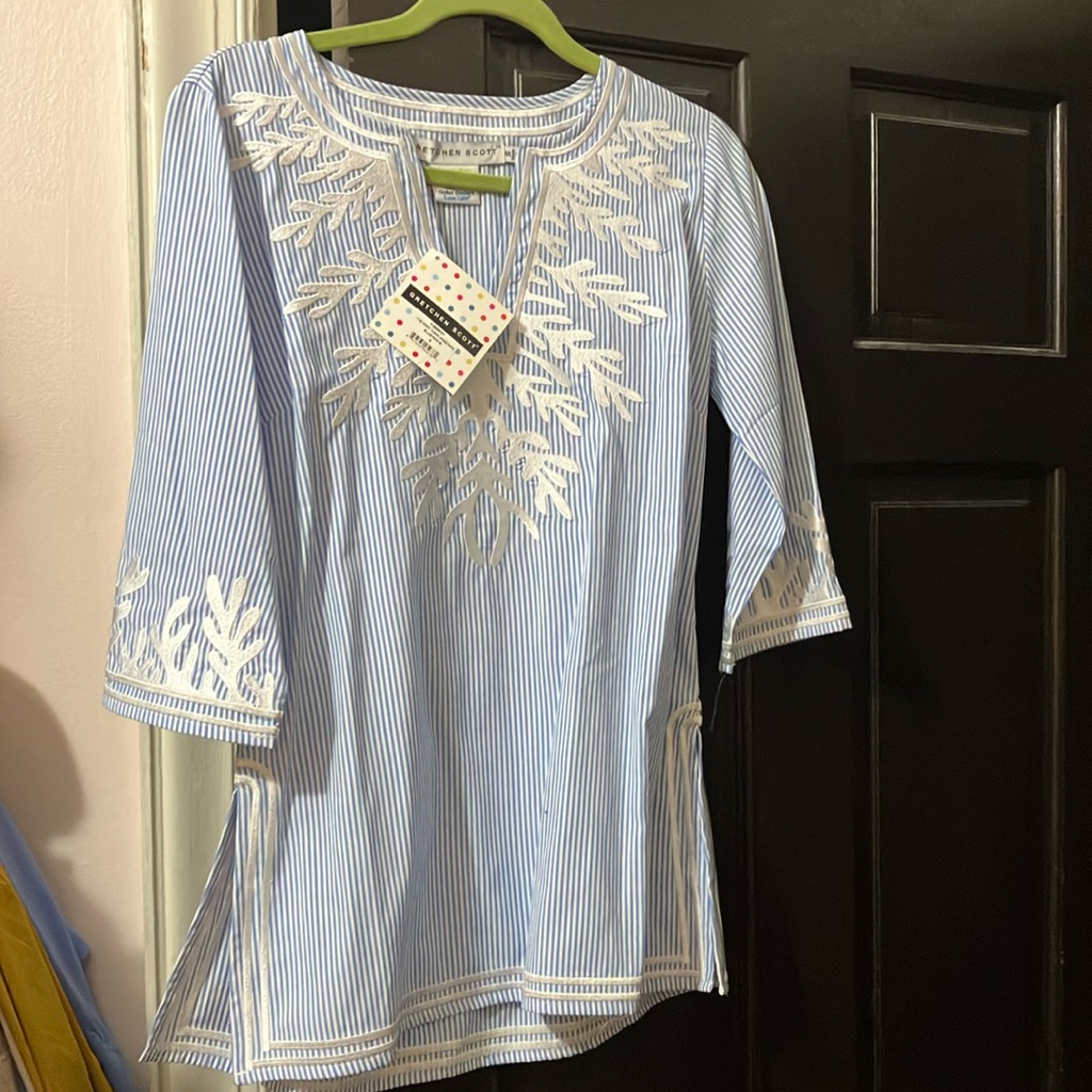Gretchen Scott Embroidered Tunic Size S